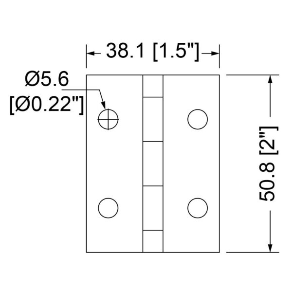 Lehtisarana 50x40 pinta-asennukseen