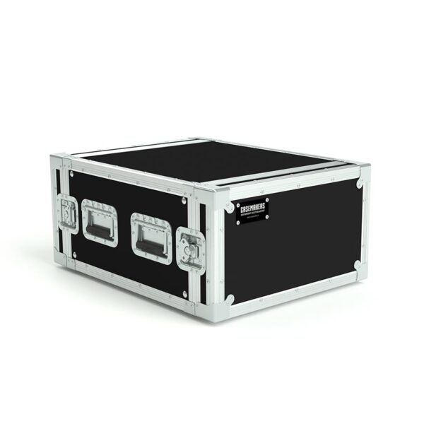 6U rack case with rubber feet